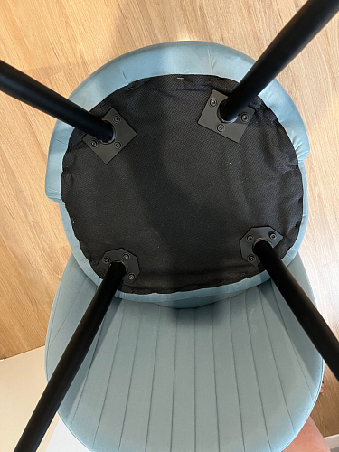 Стул на металлокаркасе Gabi gray / black фото покупателя 375