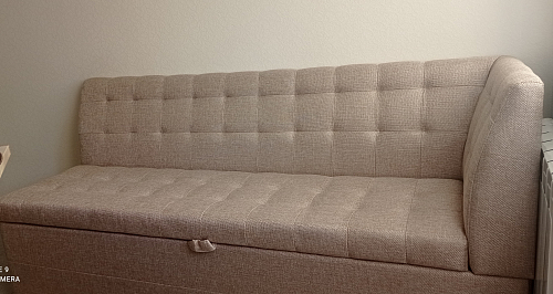 Кухонный диван Гарнет правый коричневый велюр фото покупателя 10