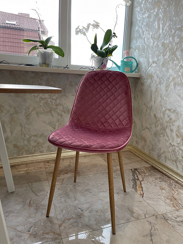 Стул на металлокаркасе Capri dark beige / white фото покупателя 26