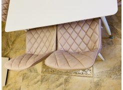 Стул на металлокаркасе Баодин velutto 52 / белый фото покупателя 2