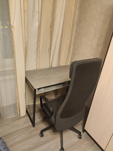 Письменный стол Леон Лофт черный матовый / дуб вотан фото покупателя 55