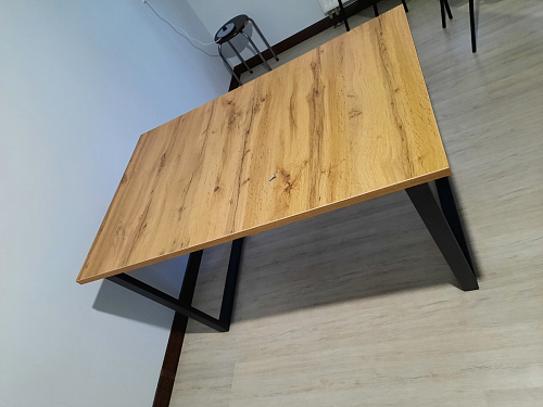 Стол раскладной Лота Лофт 120 25 мм юта / черный матовый фото покупателя 654