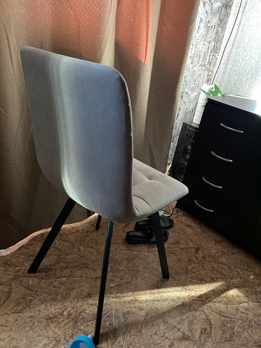 Стул на металлокаркасе Чилли бирюзовый / черный фото покупателя 779