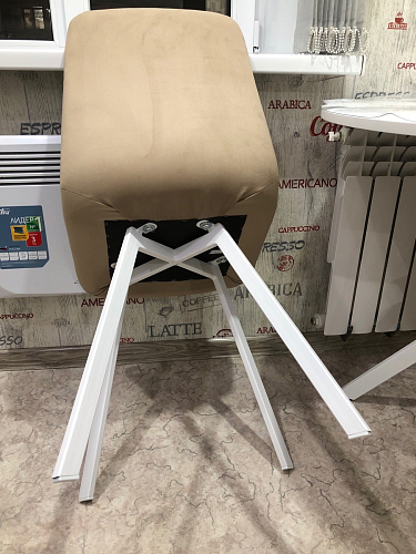 Стул на металлокаркасе Чилли зеленый / белый каркас фото покупателя 601