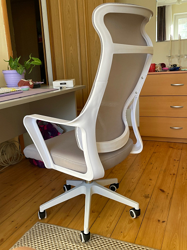 Компьютерное кресло Rino light gray / white фото покупателя 8