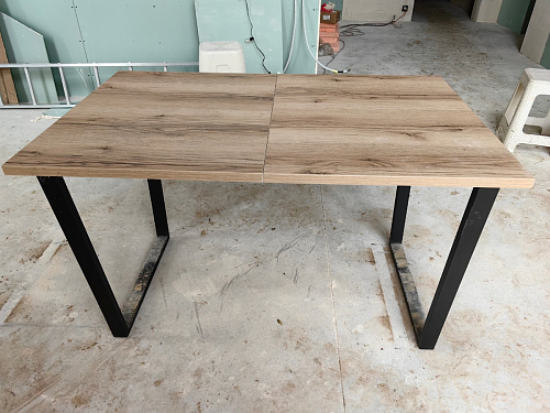 Деревянный стол Лота Лофт 140х80 черный матовый / бетон светлый фото покупателя 297