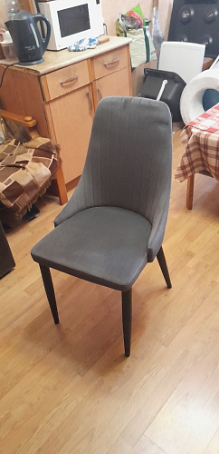 Стул на металлокаркасе Kora gray / black фото покупателя 277