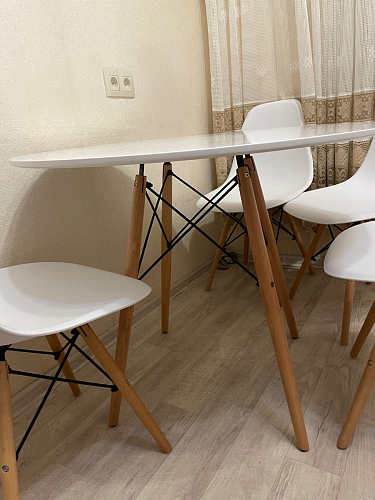 Стол Table 90 white / wood фото покупателя 12