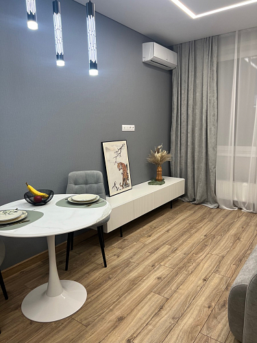 Стол Тулип 90х73 дуб вотан / белый фото покупателя 80