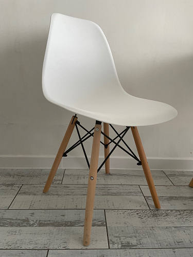 Пластиковый стул Eames PC-015 серо-голубой / дерево фото покупателя 123