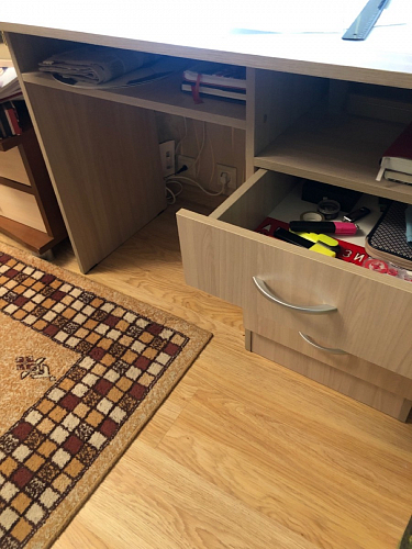 Стол письменный Бриз МДФ волна лайм / ясень светлый фото покупателя 197