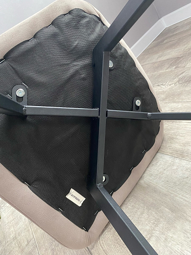 Стул на металлокаркасе Чилли К светло-серый велюр / черный каркас фото покупателя 1221