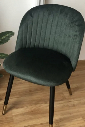 Стул на металлокаркасе Gabi 1 темно-серый / черный фото покупателя 83