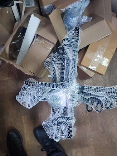 Стул на металлокаркасе Чилли синяя ткань / белый фото покупателя 541