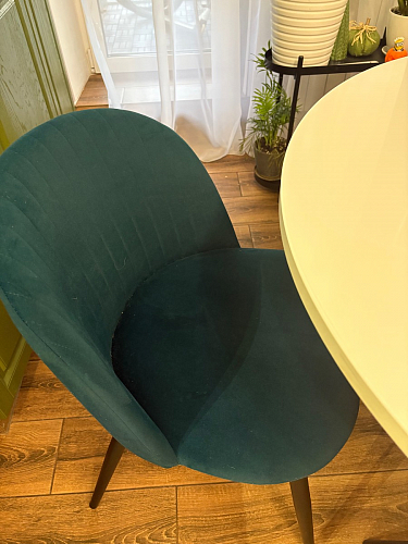 Стул на металлокаркасе Gabi 1 beige / black фото покупателя 637