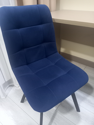 Стул на металлокаркасе Чилли черный / зеленый фото покупателя 1443