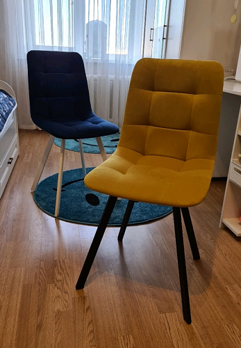 Стул на металлокаркасе Чилли бирюзовый / белый фото покупателя 962