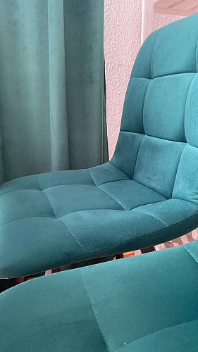 Стул на металлокаркасе Чилли синий / белый фото покупателя 1485