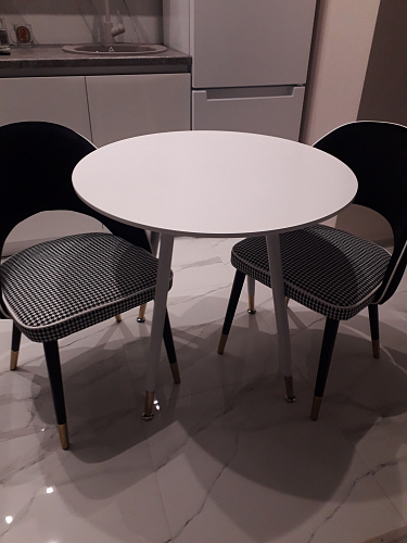 Стол круглый Bianka 90 белый фото покупателя 15