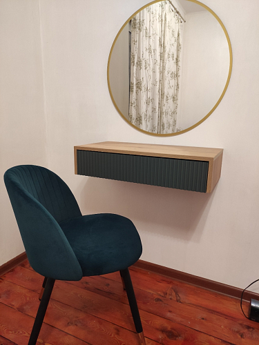 Стул на металлокаркасе Gabi dark beige / black / silver фото покупателя 595