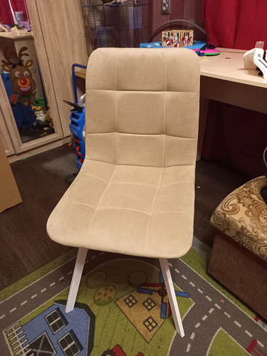 Стул на металлокаркасе Чилли черный / зеленый фото покупателя 768