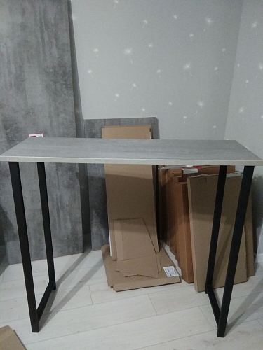 Барная стойка Дилан Лофт 120х40х98 дуб делано темный фото покупателя 41