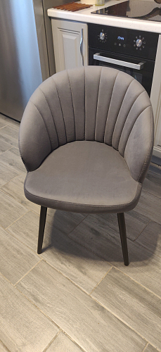 Стул на металлокаркасе Бэнбу velutto 05 / белый фото покупателя 3