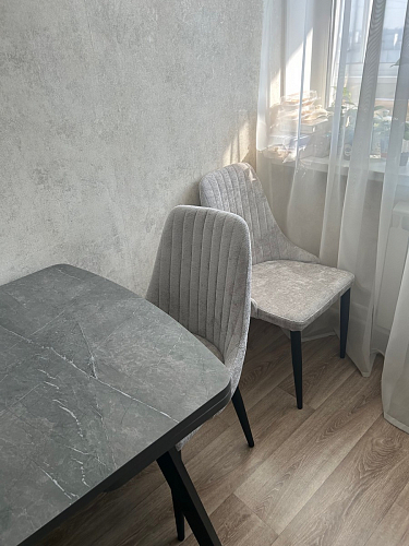 Стул на металлокаркасе Kora light purple / black фото покупателя 375