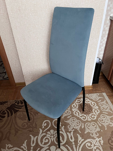 Стул на металлокаркасе Tod light blue / yellow / black фото покупателя 32