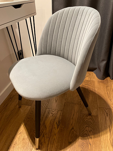 Стул на металлокаркасе Gabi 1 light purple / black / gold фото покупателя 149