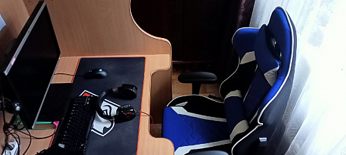 Компьютерное кресло Prime черное / синее фото покупателя 27