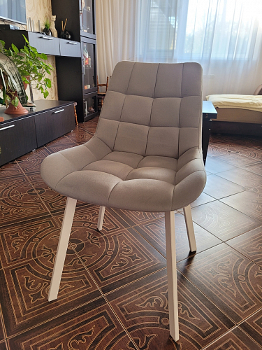 Стул на металлокаркасе Челси морская волна / черный фото покупателя 218