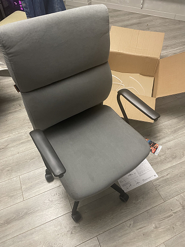 Компьютерное кресло Benefit флок серый 29 фото покупателя 56