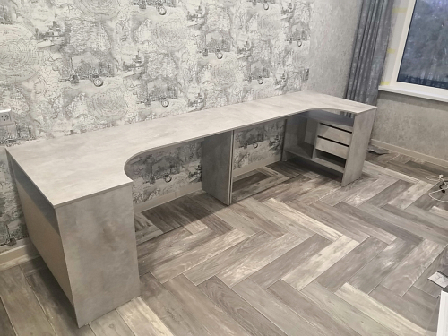 Письменный стол СПм-25 правый белый  - Уцененный экземпляр фото покупателя 51