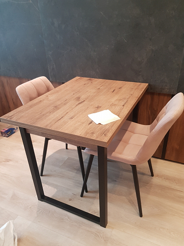 Стол Форли дуб рошелье / черный матовый фото покупателя 17