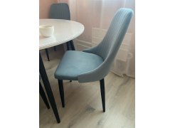 Стул на металлокаркасе Kora gray / black фото покупателя 254