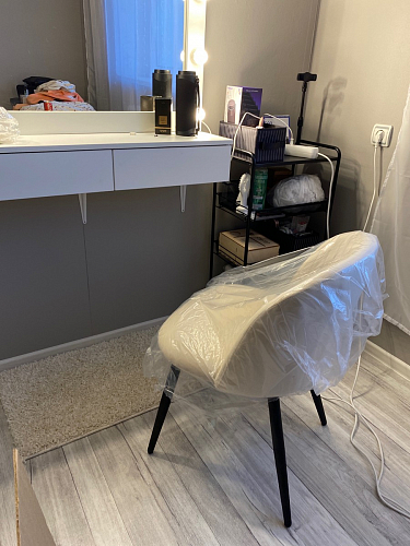 Стул на металлокаркасе Gabi 1 light purple / black фото покупателя 756