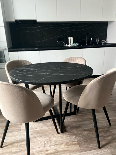 Стул на металлокаркасе Gabi gray / black фото покупателя 264