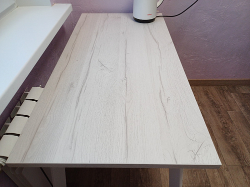 Стол Тринити Лофт 120 32 мм дуб галифакс табако / черный матовый фото покупателя 132