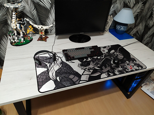 Деревянный стол Лота Лофт 140х80 белый матовый / бетон светлый фото покупателя 552