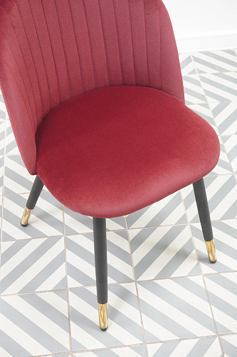 Стул на металлокаркасе Gabi 1 light purple / black из шоурума 1