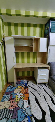 Компьютерный стол Комфорт 12.95 N дуб сонома / темно-серый фото покупателя 31