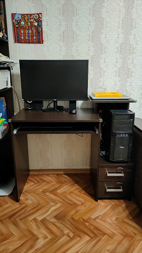 Компьютерный стол Джаз-24 левый дуб сонома фото покупателя 91