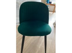 Стул на металлокаркасе Gabi 1 бежевый / черный с серебряными наконечниками фото покупателя 591