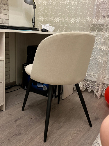 Стул на металлокаркасе Gabi 1 line light blue / black фото покупателя 170