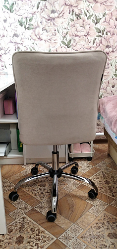 Компьютерное кресло One/Ван флок молочный 4 фото покупателя 20