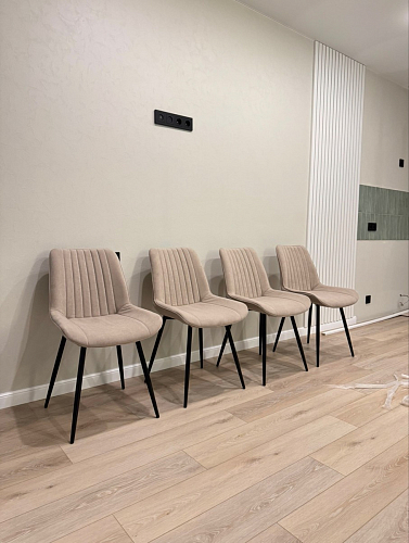 Стул на металлокаркасе Седа К кирпичный / черный фото покупателя 244