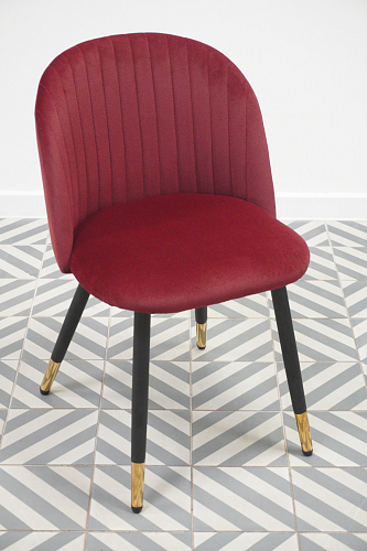 Стул на металлокаркасе Gabi latte / gold / black из шоурума 8