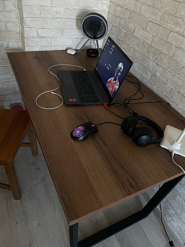 Стол раскладной Лота Лофт 120 25 мм юта / черный матовый фото покупателя 861