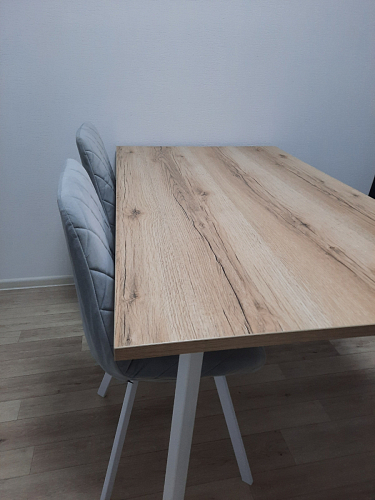 Стол Тринити Лофт 120 32 мм дуб галифакс табако / черный матовый фото покупателя 906